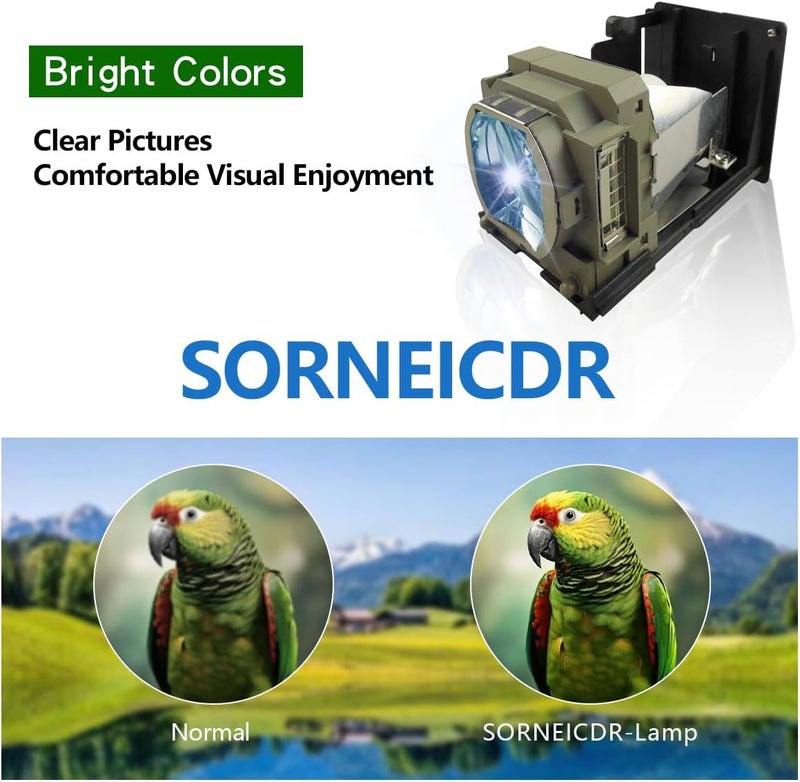 SORNEICDR مصباح بديل VLT-HC6800LP لجهاز العرض متوافق مع ميتسوبيشي لـ /HC6800 /HC6800U مع وحدة الإسكان - Image 3